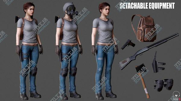 images/goods_img/20210312/Female Survivor 3D model/5.jpg